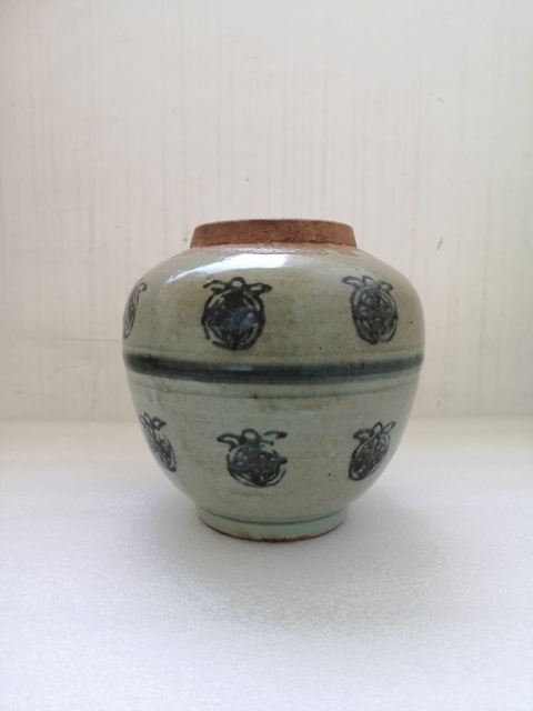 古玩陶瓷清代早期青花罐拍賣,當前價格850元
