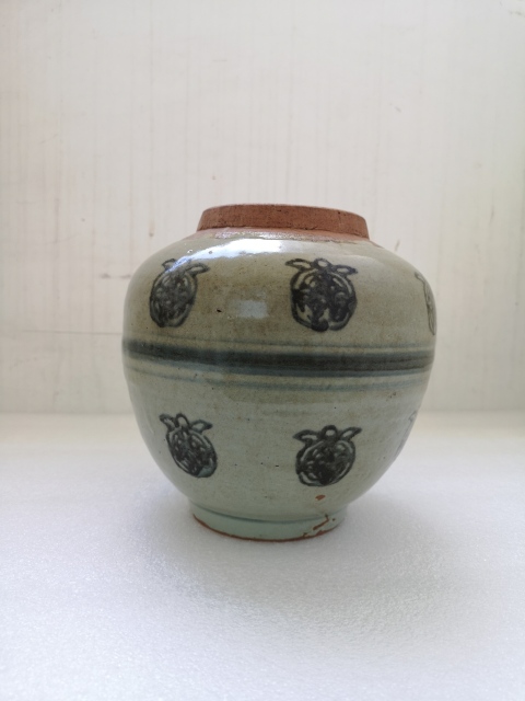 古玩陶瓷清代早期青花罐拍賣,當前價格850元