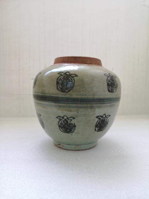 古玩陶瓷清代早期青花罐拍賣,當前價格850元
