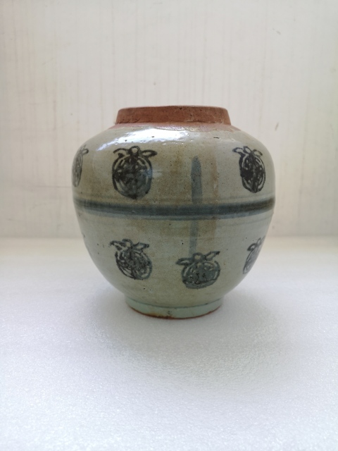 古玩陶瓷清代早期青花罐拍賣,當前價格850元