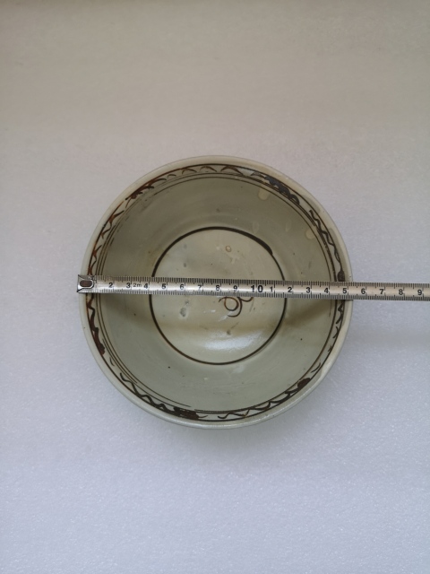 古玩陶瓷磁州窯褐彩碗拍賣，當前價格680元
