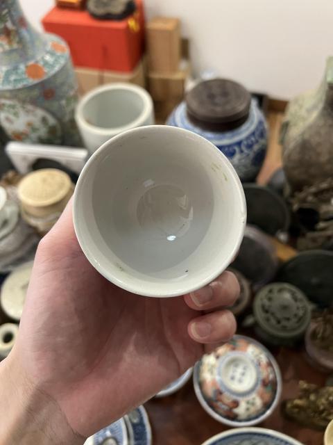古玩陶瓷民國彩繪花卉紋杯拍賣,當前價格299元