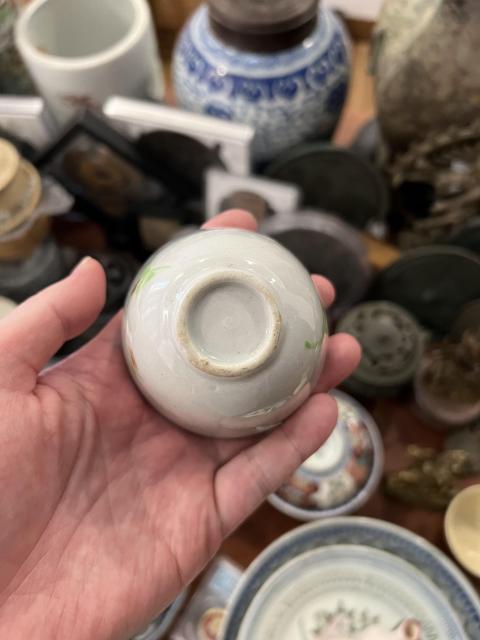 古玩陶瓷民國彩繪花卉紋杯拍賣,當前價格299元