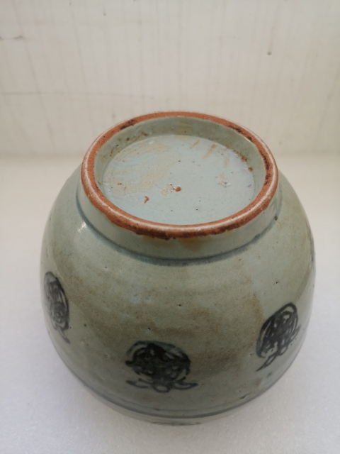 古玩陶瓷清代早期青花罐拍賣,當前價格850元