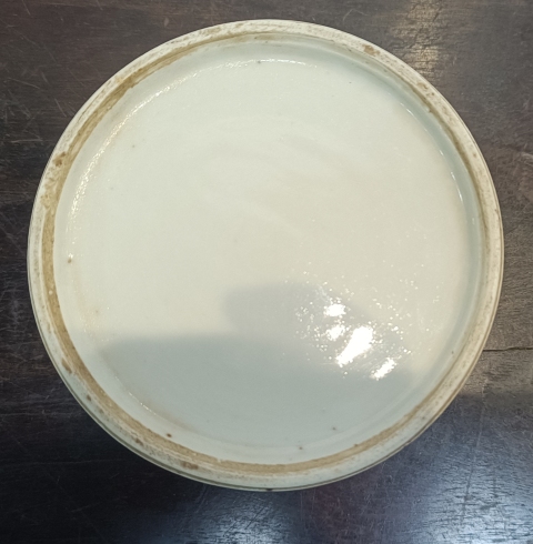 古玩陶瓷清代精品青花亭臺山水紋大筆海拍賣，當前價格7000元