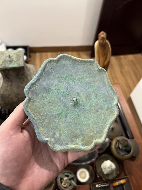 古玩銅器宋代葵花鏡拍賣，當前價格777元
