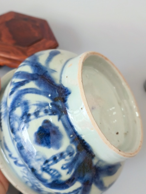 古玩陶瓷清早期青花香爐拍賣，當前價格400元
