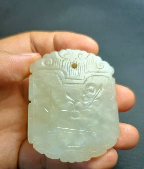 古玩玉器和田玉福壽牌拍賣，當前價格1200元