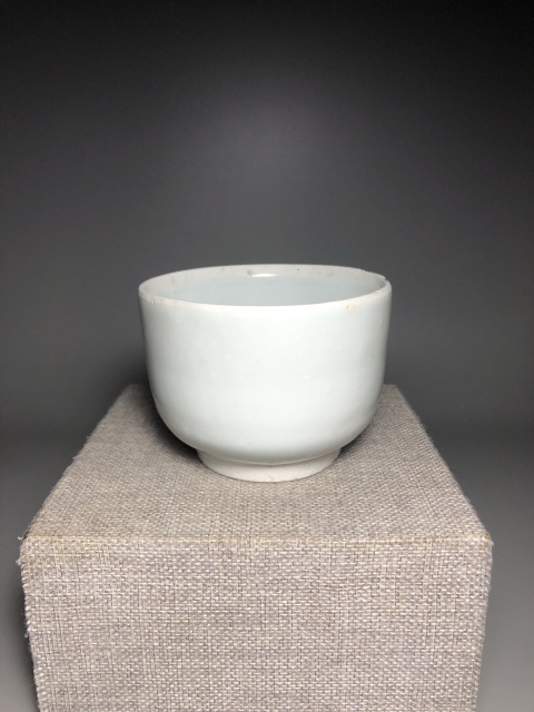 古玩陶瓷漂亮通透青白釉缽式杯拍賣,當前價格999元