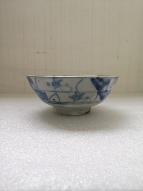 古玩陶瓷清中青花福字碗拍賣，當前價格450元