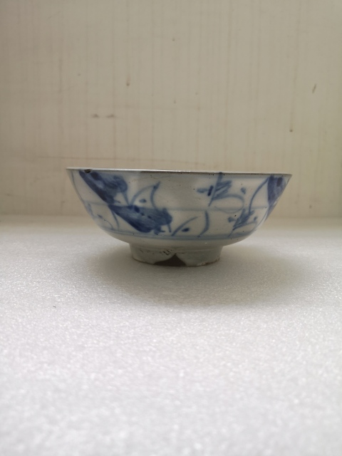 古玩陶瓷清中青花福字碗拍賣，當前價格450元