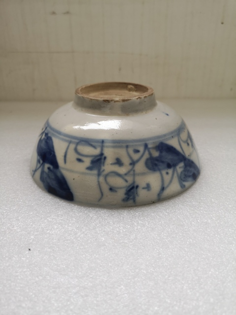 古玩陶瓷清中青花福字碗拍賣，當前價格450元