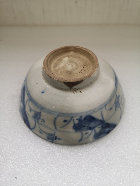 古玩陶瓷清中青花福字碗拍賣，當前價格450元