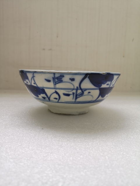 古玩陶瓷清中青花碗拍賣,當前價格398元
