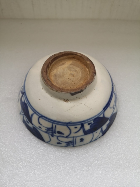古玩陶瓷清中青花碗拍賣,當前價格398元