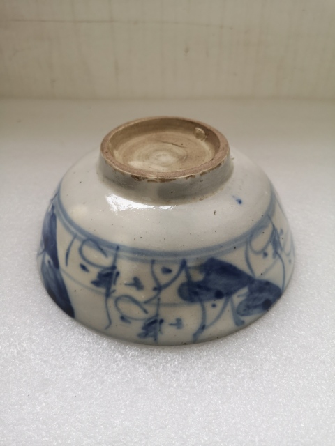 古玩陶瓷清中青花福字碗拍賣，當前價格450元