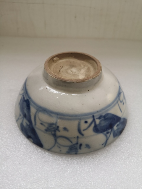 古玩陶瓷清中青花福字碗拍賣，當前價格450元