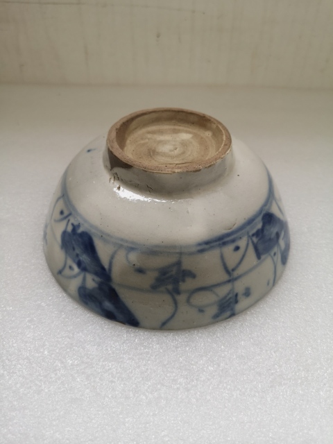 古玩陶瓷清中青花福字碗拍賣，當前價格450元