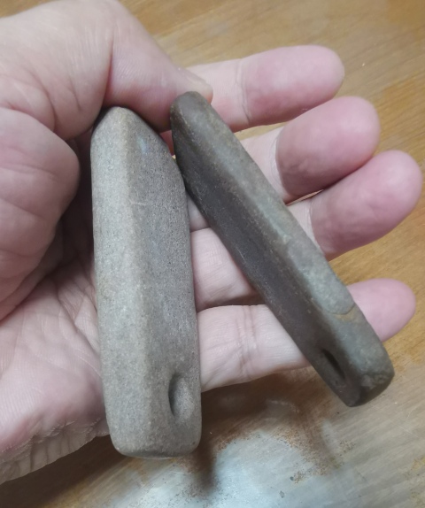 古玩玉器紅山文化“石錛”拍賣，當(dāng)前價格680元