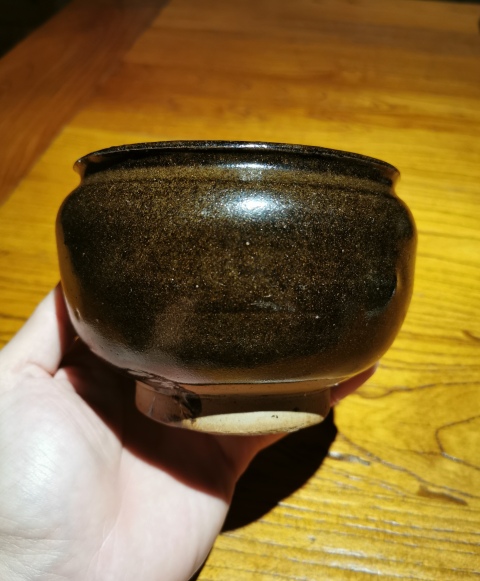 古玩陶瓷金元磁州窯茶葉末釉茶入拍賣,當前價格880元