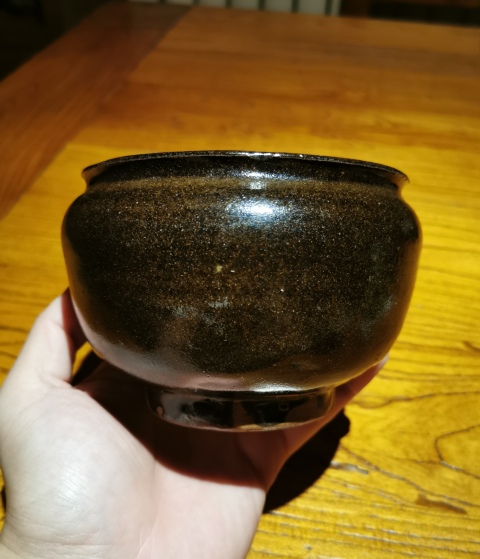 古玩陶瓷金元磁州窯茶葉末釉茶入拍賣,當前價格880元