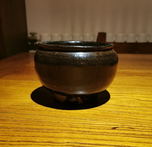 古玩陶瓷金元磁州窯茶葉末釉茶入拍賣,當前價格880元