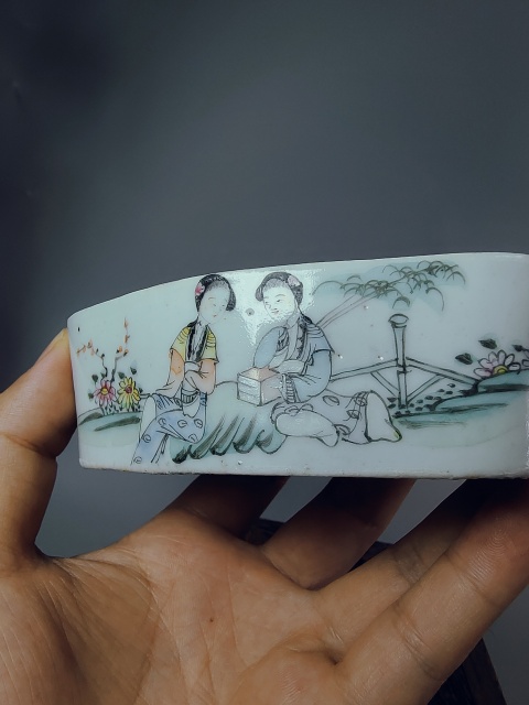 古玩陶瓷細(xì)路民國名家?粉彩仕女人物刨花缸拍賣,當(dāng)前價(jià)格1788元