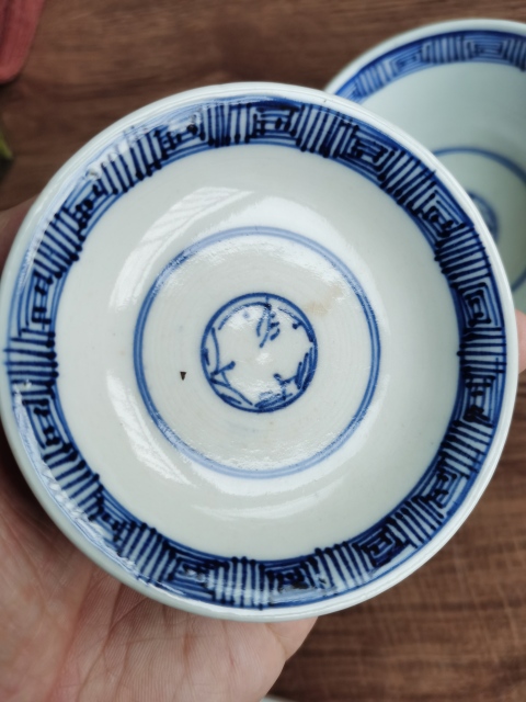 古玩陶瓷晚清?青花花卉紋蓋碗拍賣,當前價格499元