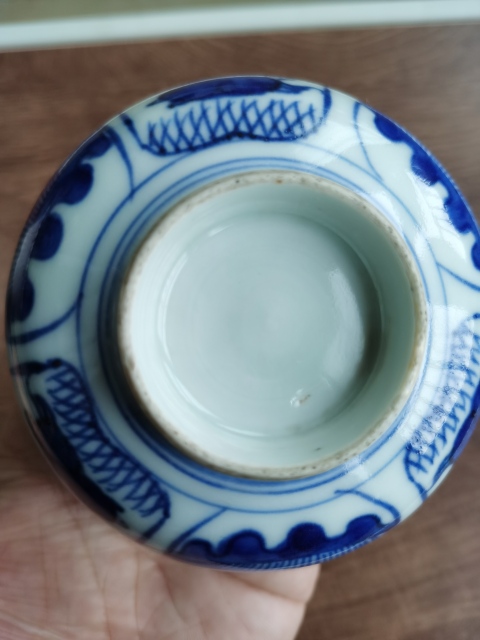 古玩陶瓷晚清?青花花卉紋蓋碗拍賣,當前價格499元
