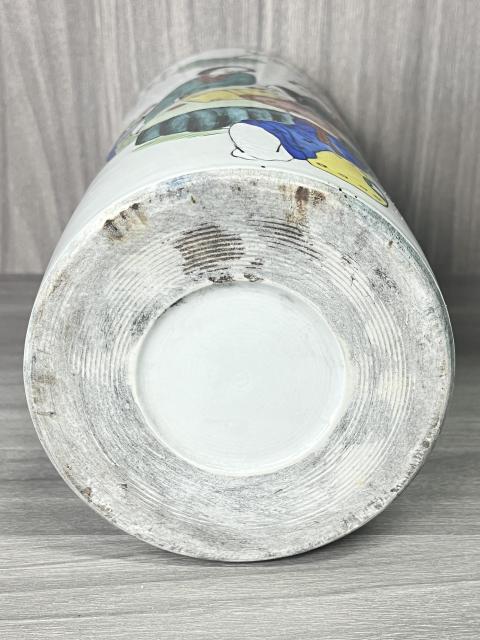 古玩陶瓷名家 粉彩人物紋帽筒拍賣，當前價格380元