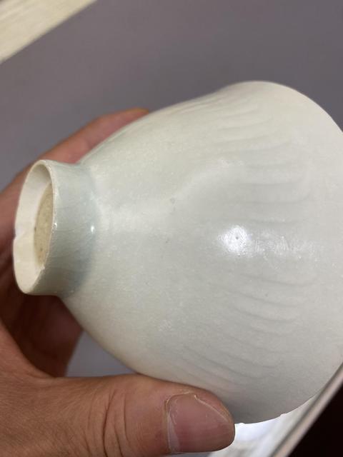 古玩陶瓷景德鎮影青釉刻劃花 花卉紋斗笠盞拍賣,當前價格2800元