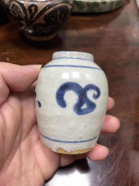 古玩陶瓷明 花卉紋青花水盂拍賣,當(dāng)前價(jià)格1280元