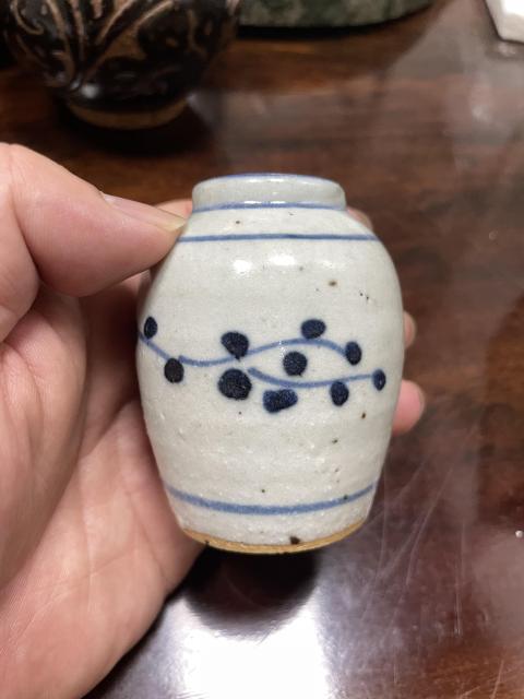 古玩陶瓷明 花卉紋青花水盂拍賣,當(dāng)前價(jià)格1280元