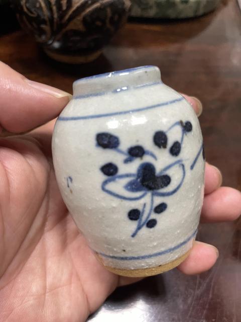 古玩陶瓷明 花卉紋青花水盂拍賣,當(dāng)前價(jià)格1280元
