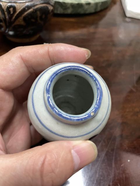 古玩陶瓷明 花卉紋青花水盂拍賣,當(dāng)前價(jià)格1280元