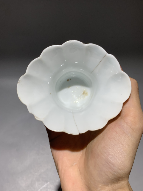 古玩陶瓷明末清初德化窯白釉鶴鹿同春龍虎杯拍賣,當(dāng)前價(jià)格1688元