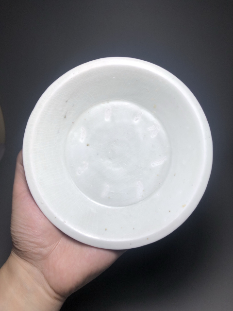 古玩陶瓷精品邢窯五代白釉盤拍賣，當前價格12888元