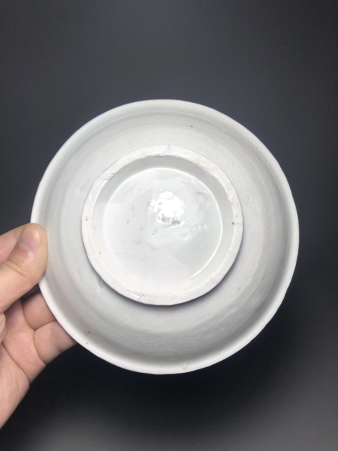 古玩陶瓷精品邢窯五代白釉盤拍賣，當前價格12888元