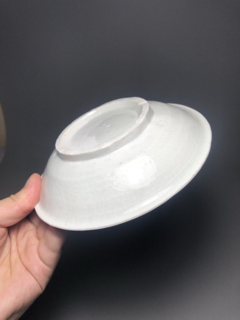 古玩陶瓷精品邢窯五代白釉盤拍賣，當前價格12888元