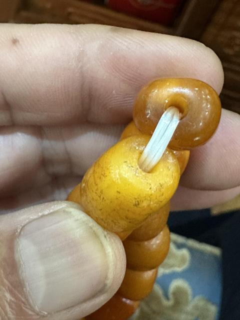 古玩玉器天然老蜜蠟手串拍賣,當前價格22222元