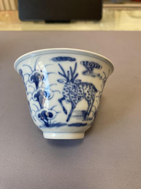 古玩陶瓷青花福祿壽紋杯拍賣,當(dāng)前價(jià)格2600元
