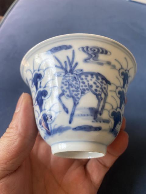 古玩陶瓷青花福祿壽紋杯拍賣,當(dāng)前價(jià)格2600元