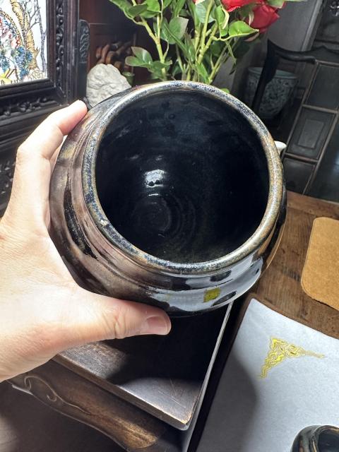 古玩陶瓷明末清初黑釉罐拍賣，當前價格650元
