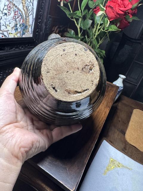古玩陶瓷明末清初黑釉罐拍賣，當前價格650元