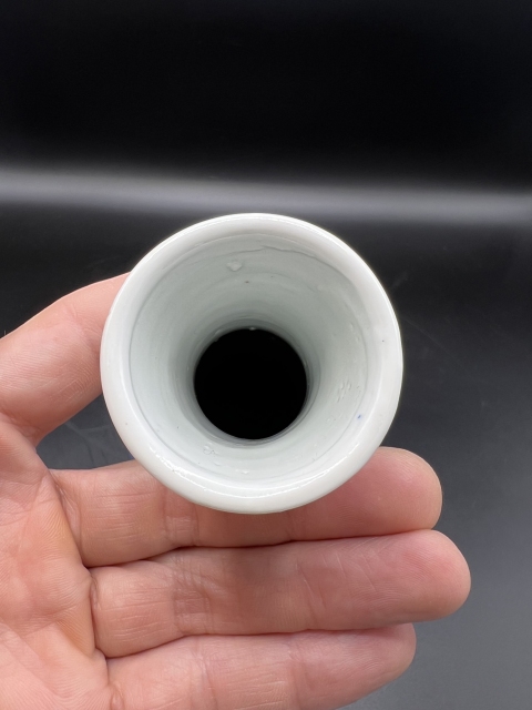 古玩陶瓷晚清青花漁樵耕讀圖葫蘆瓶拍賣,當前價格10000元