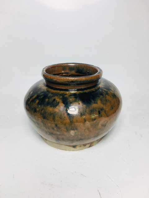 古玩陶瓷精品窯變兔毫釉罐拍賣，當(dāng)前價格0元