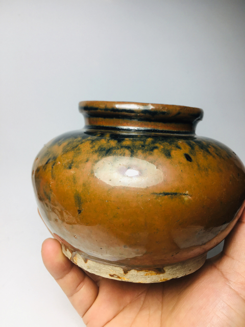 古玩陶瓷精品窯變兔毫釉罐拍賣，當(dāng)前價格0元