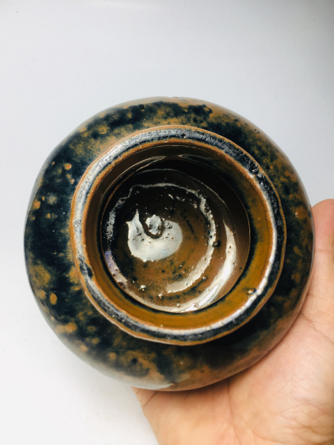 古玩陶瓷精品窯變兔毫釉罐拍賣，當(dāng)前價格0元
