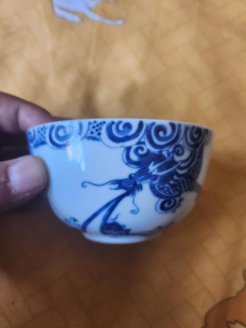 古玩陶瓷內府款魚龍變化青花碗拍賣,當前價格1888元