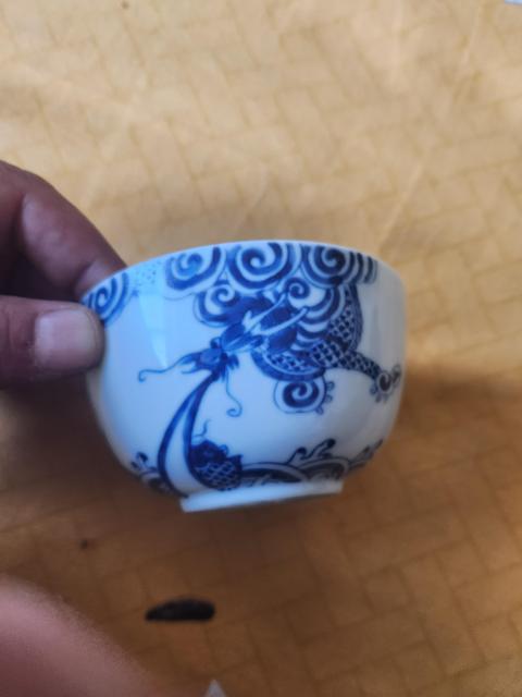 古玩陶瓷內府款魚龍變化青花碗拍賣,當前價格1888元